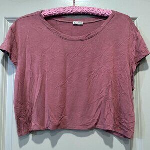 Free People Cropped Baby Bamboo Tee XL